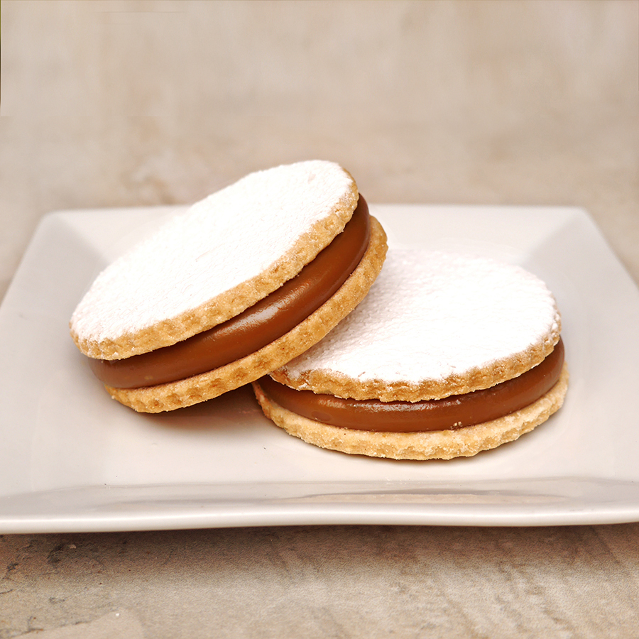 alfajor tradicional de dulce de leche